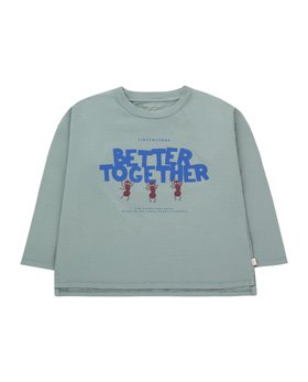 [TINYCOTTONS] BETTER TOGETHER TEE /foggy blue/ultramarine [2Y]