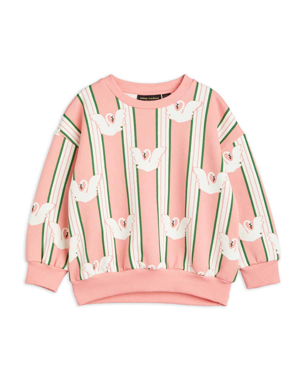 [MINIRODINI]Swan aop sweatshirt /Pink [92/98]
