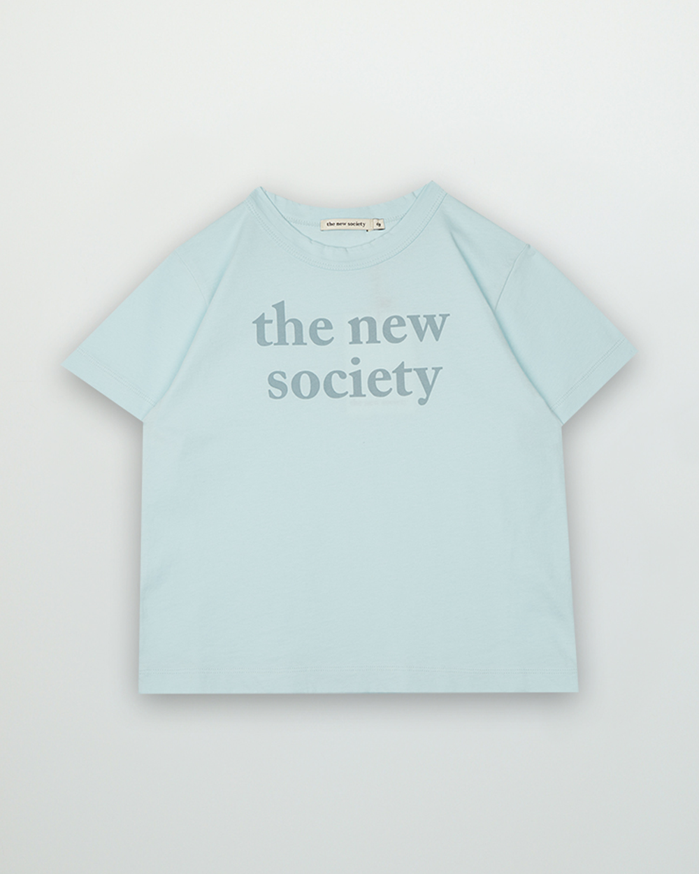 THE NEW SOCIETY] Logo Print Tee Nebbia [8Y] - bebede'shop