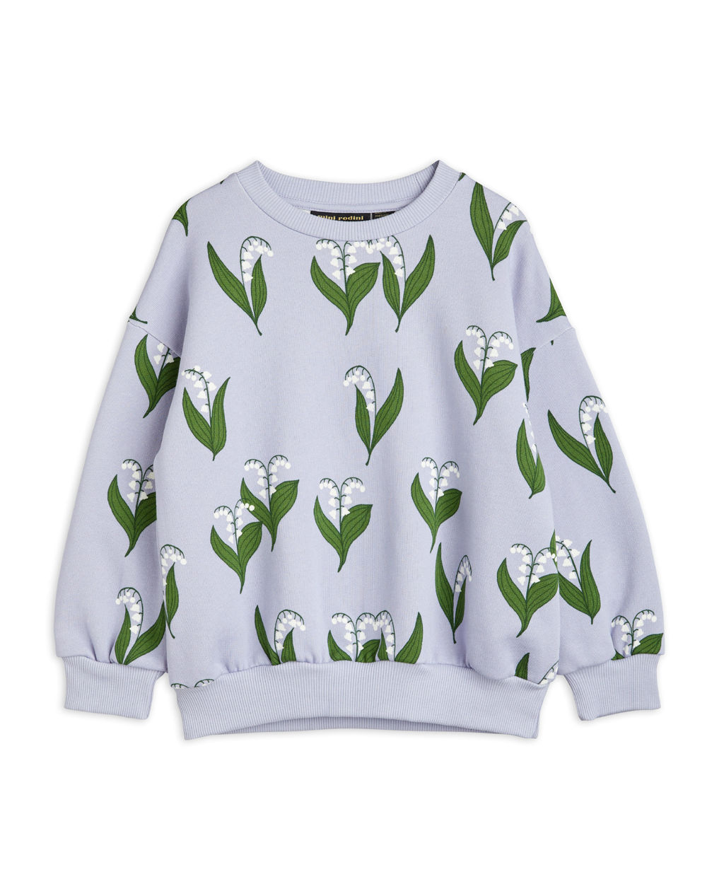 [MINIRODINI]Lily of the valley aop sweatshirt /Blue